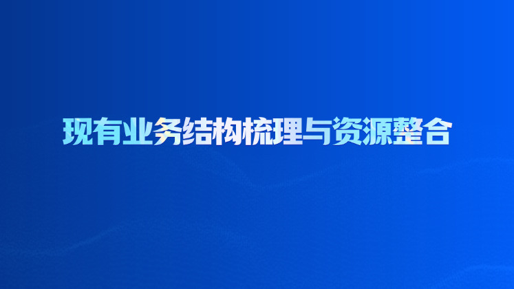 现有业务结构梳理与资源整合