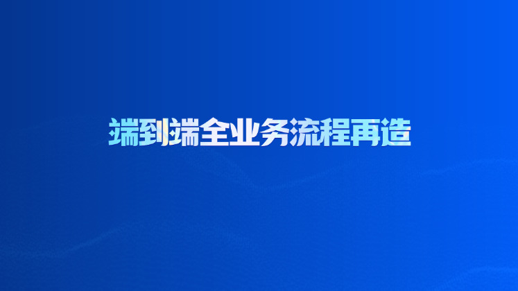 端到端全业务流程再造
